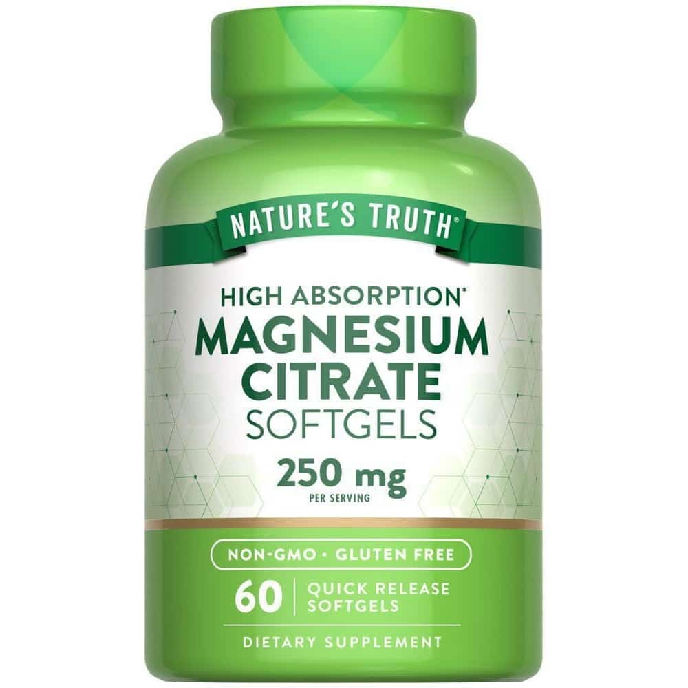 Magnesium Citrate 250 mg 60 Softgels