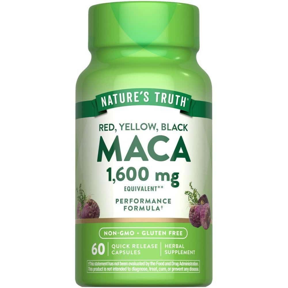 Red Yellow & Black Maca 1600 mg 60 cap