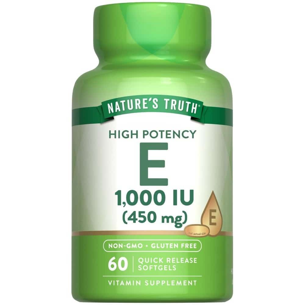High Potency Vitamin E 1000 IU 450 mg 60 soft