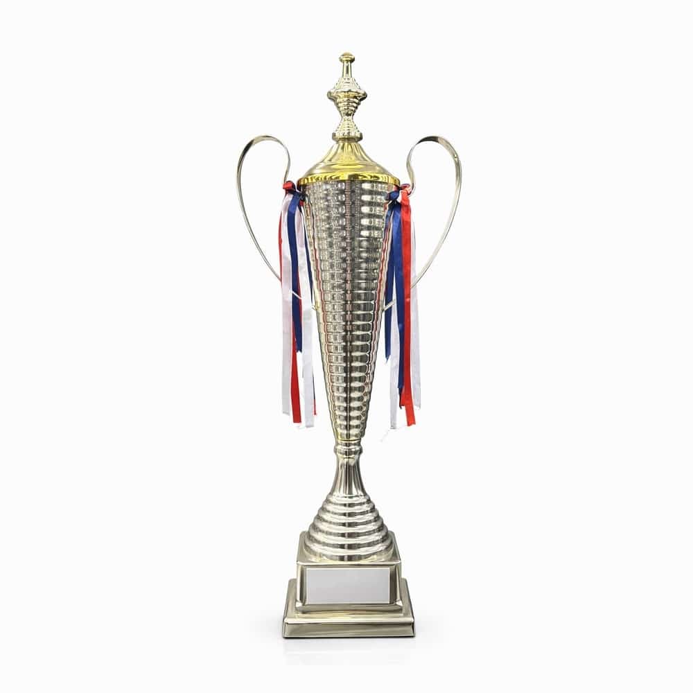 كأس بطولة فضي طويل