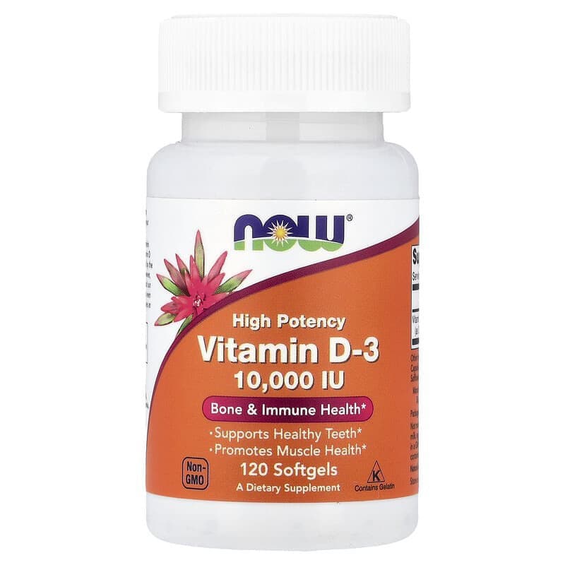 NOW Vitamin D3 10000 IU 120cap