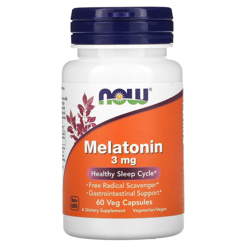 NOW Melatonin 3mg 60cap