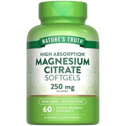 Magnesium Citrate 250 mg 60 Softgels 1