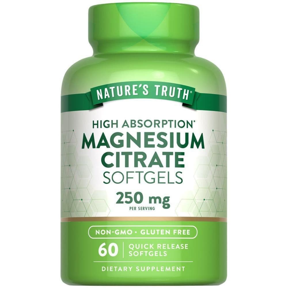 Magnesium Citrate 250 mg 60 Softgels