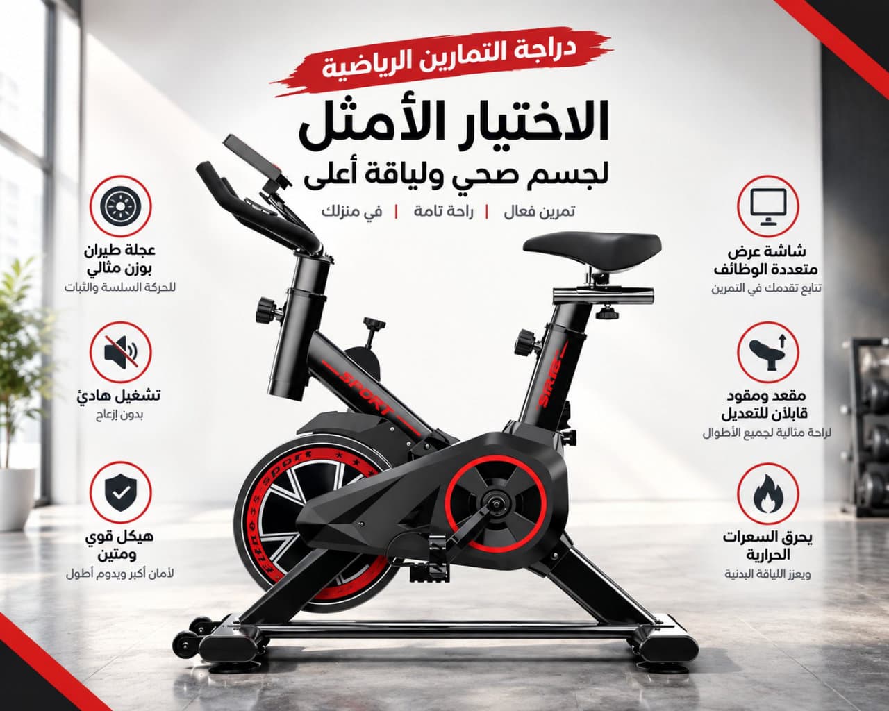دراجة سبيننج منزلية